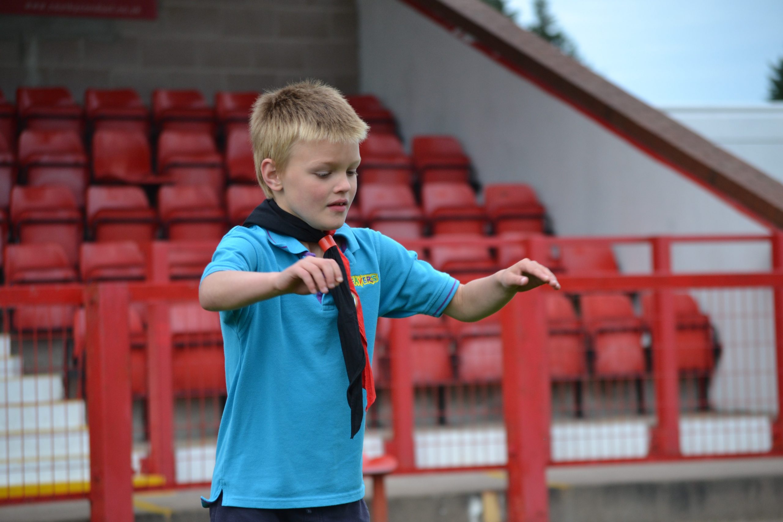 Beaver Scout jumping